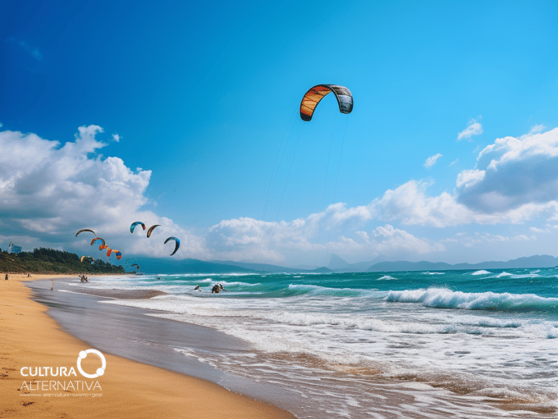 Lugares incríveis no Brasil para se aventurar no kitesurf