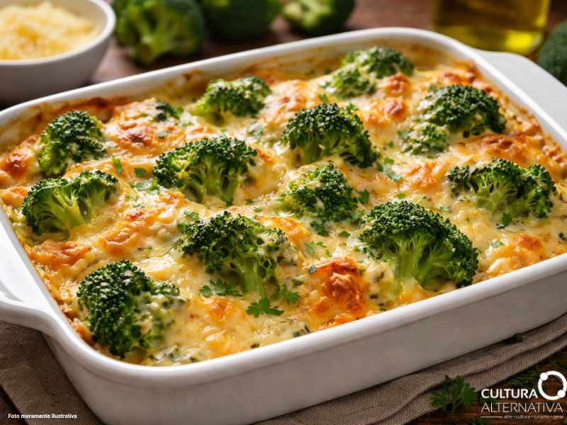 Brócolis gratinado - Cultura Alternativa