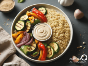 Quinoa com legumes grelhados - Site Cultura Alternativa