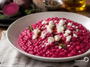 Risoto de beterraba com queijo de cabra - Site Cultura Alternativa
