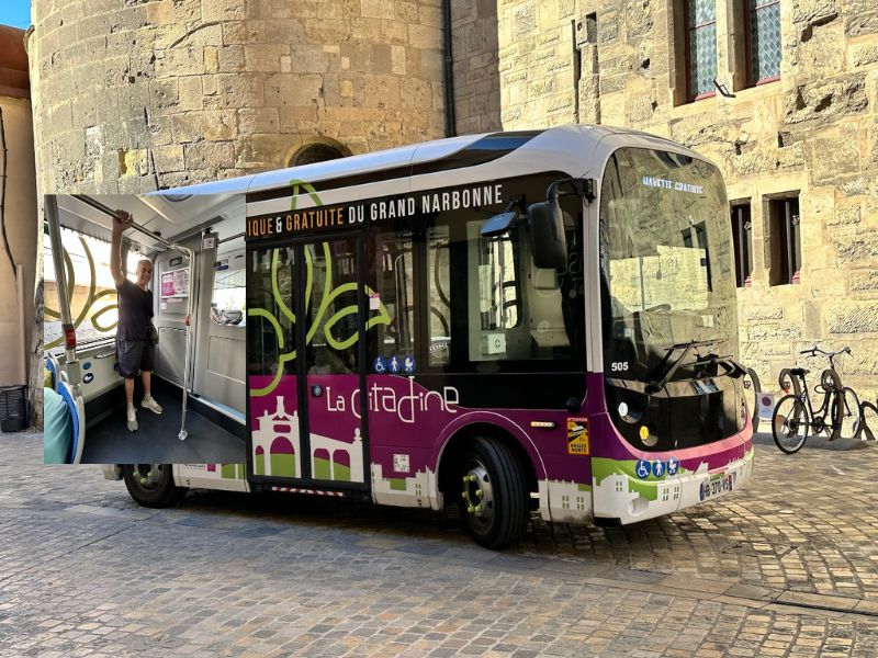 ônibus elétrico gratuito em Narbonne - Cultura Alternativa
