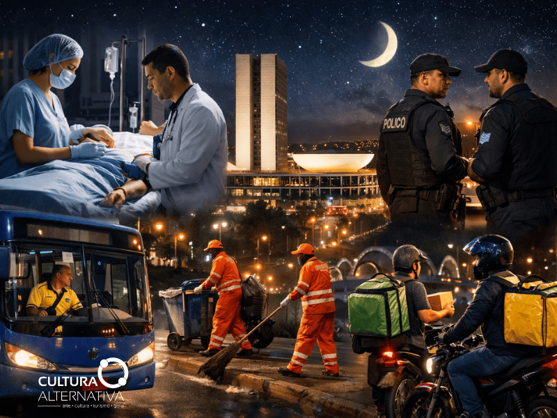 Quem mantém Brasília funcionando depois das 22h?