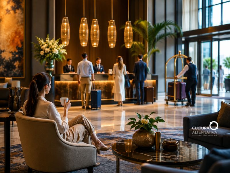 A magia de sentar na recepção do hotel - Cultura Alternativa